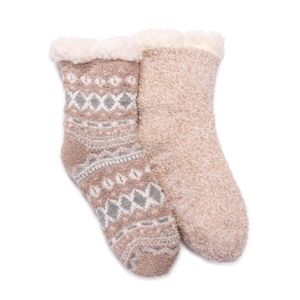 Muk Luks 2 Pair Cabin Socks NWT